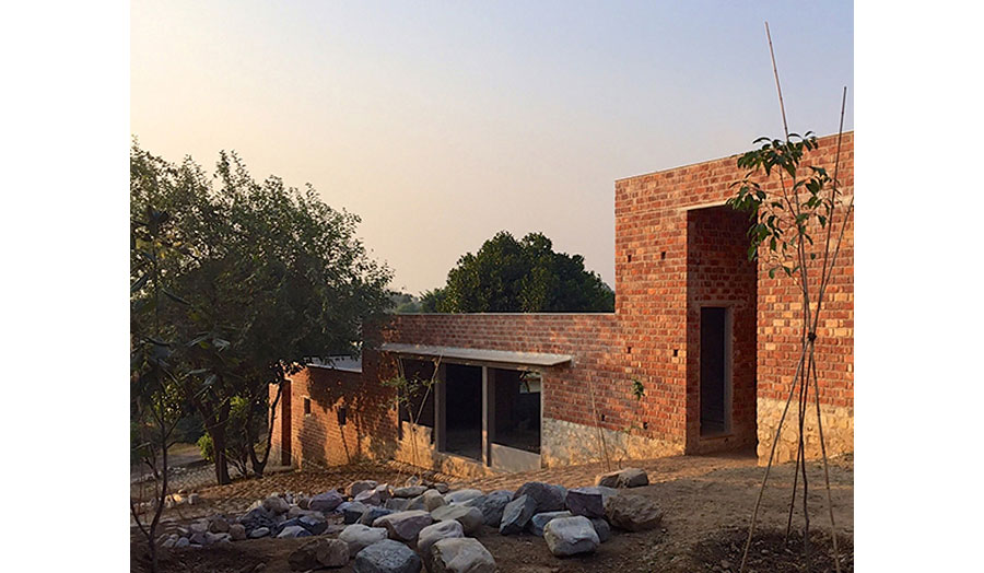 Ganga Maki Studio, under construction, Himalaya, 2016
© Bijoy Jain I Studio Mumbai