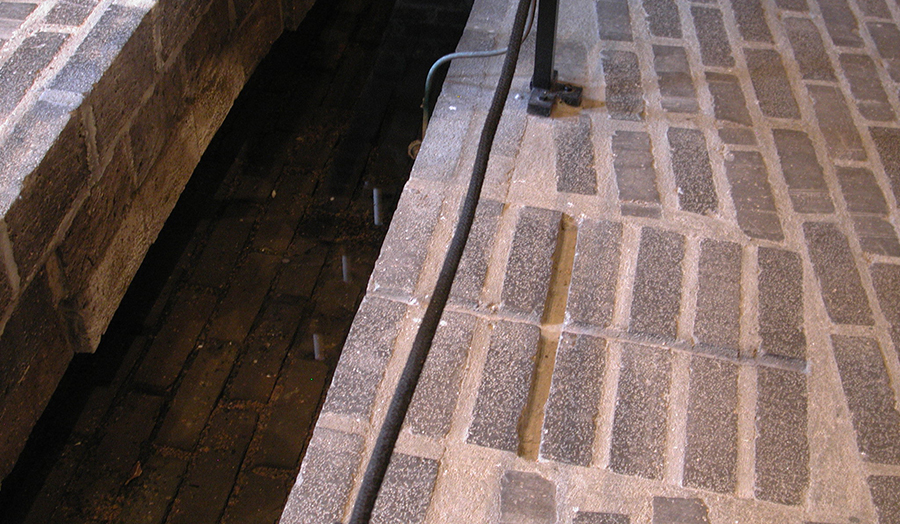 Photograph of the baptismal font at St Petri Church, Klippan.