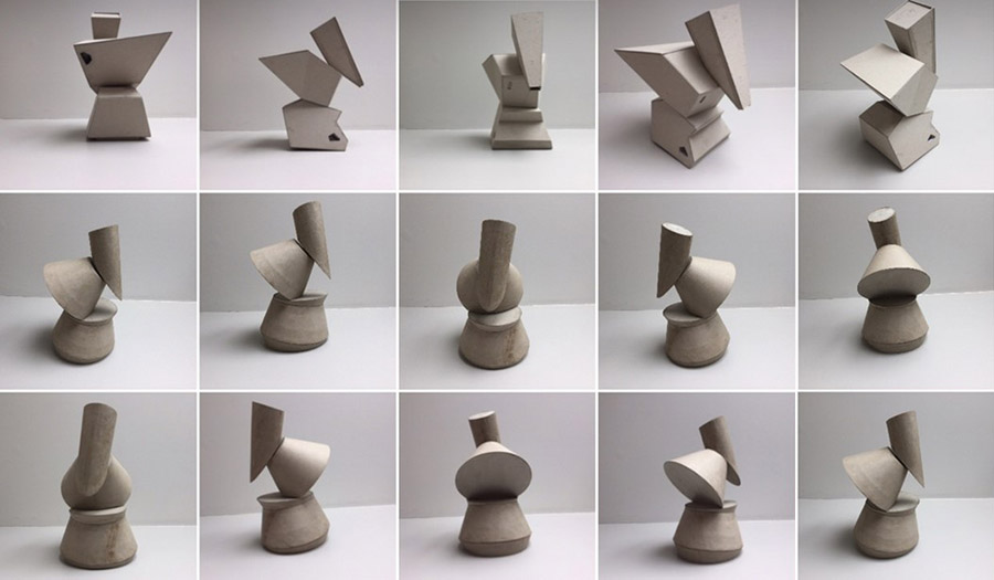 Series of process models for The Glenmorangie Commission by Simone ten Hompel