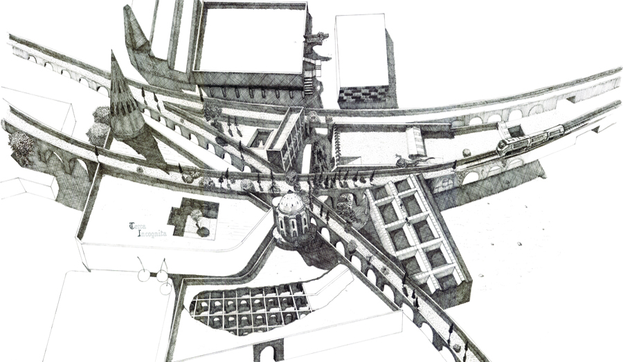 Axonometric drawing of Brixton