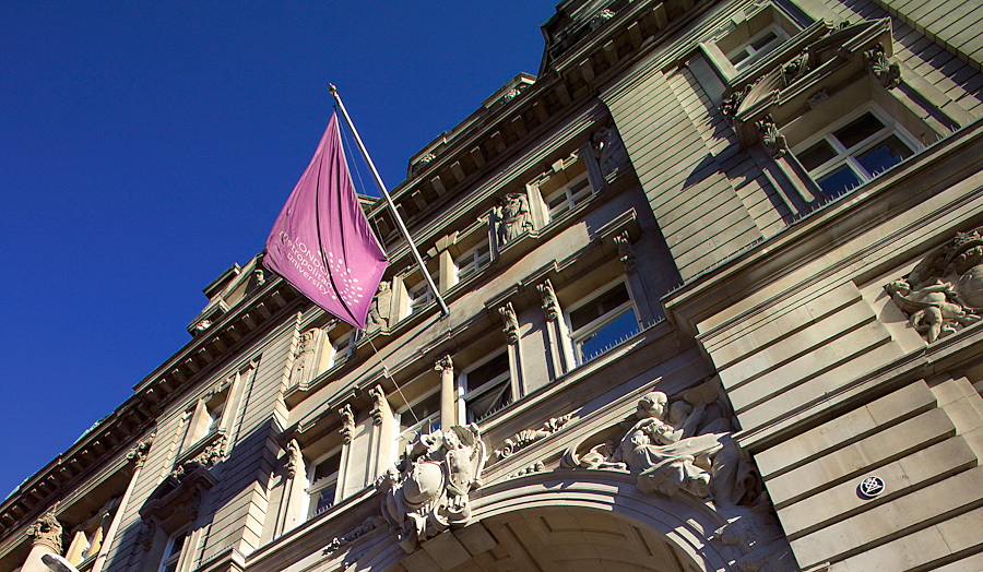 London Met's Moorgate building in the sun