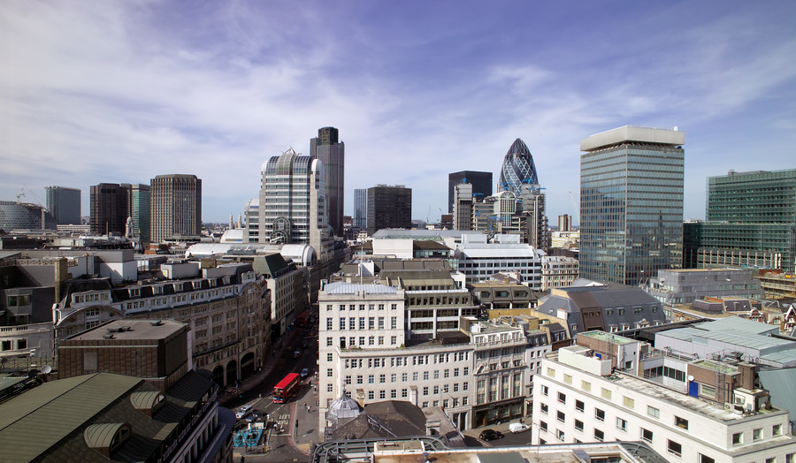 The City of London skyline