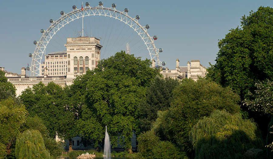 View of London from St James's Park