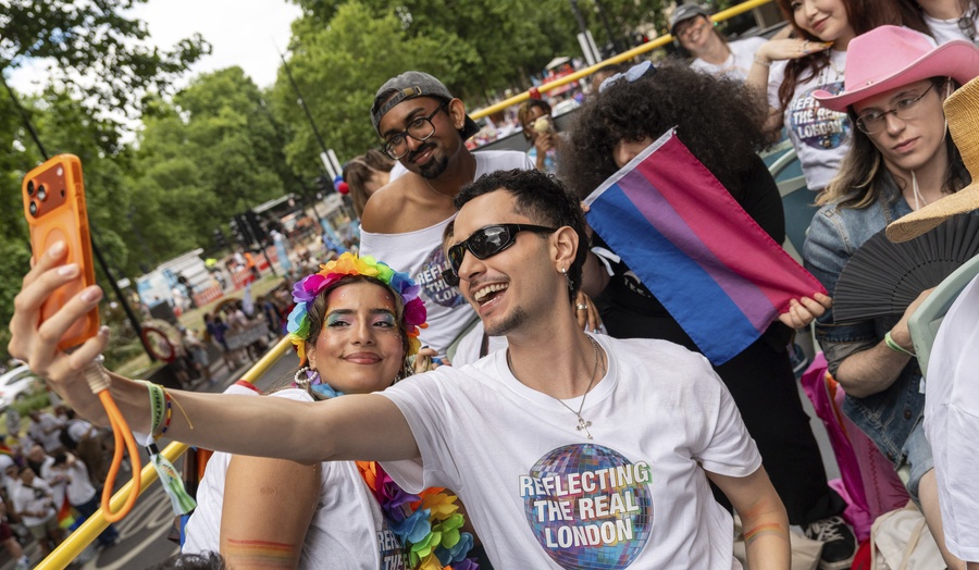 Staff and students at London Pride