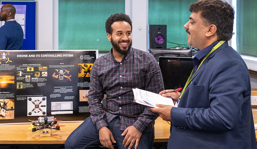 Informal student presentation at computing and digital media show