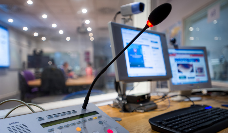 Inside our interpreting suite