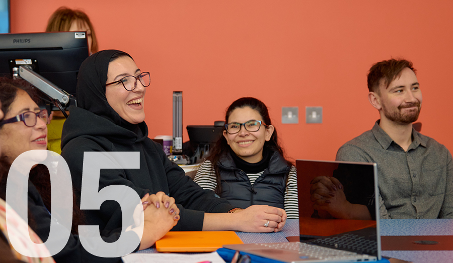 Teaching image with diverse group of PGCE students