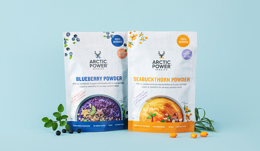 Arctic Power Berries product shot of packaging