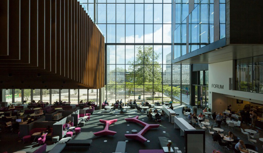 Image of the interior of the John Henry Brookes building