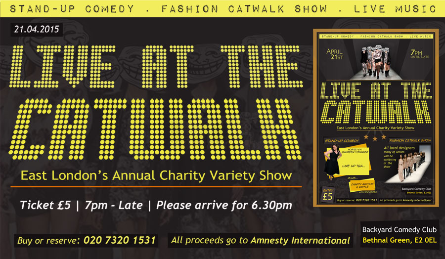 Live at the Catwalk event poster