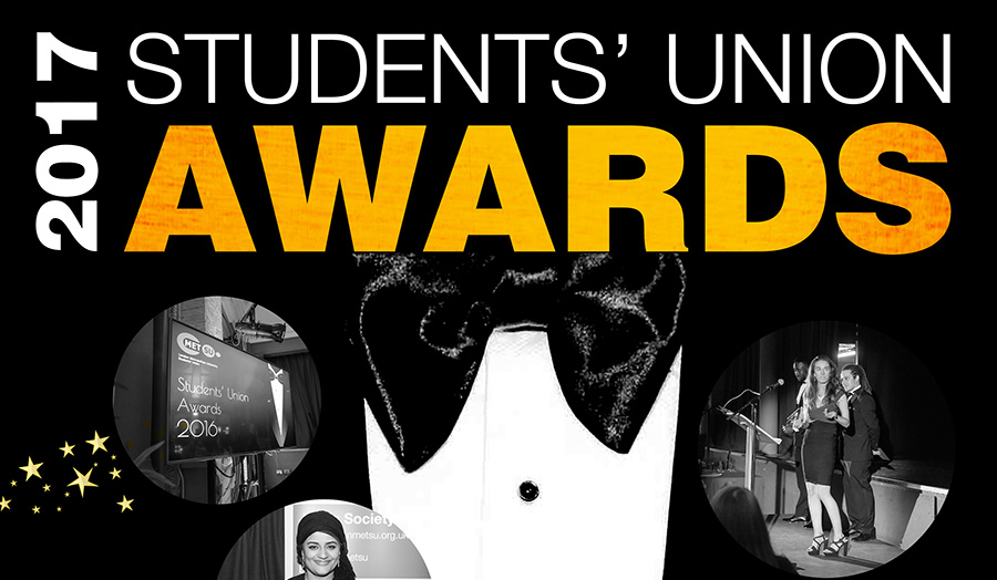 An image that reads Students' Union Awards 2017