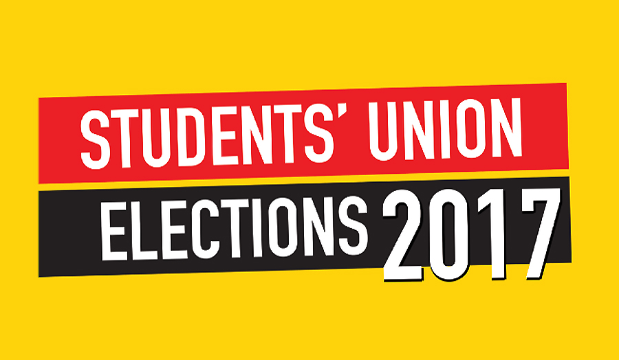 Poster announcing SU elections