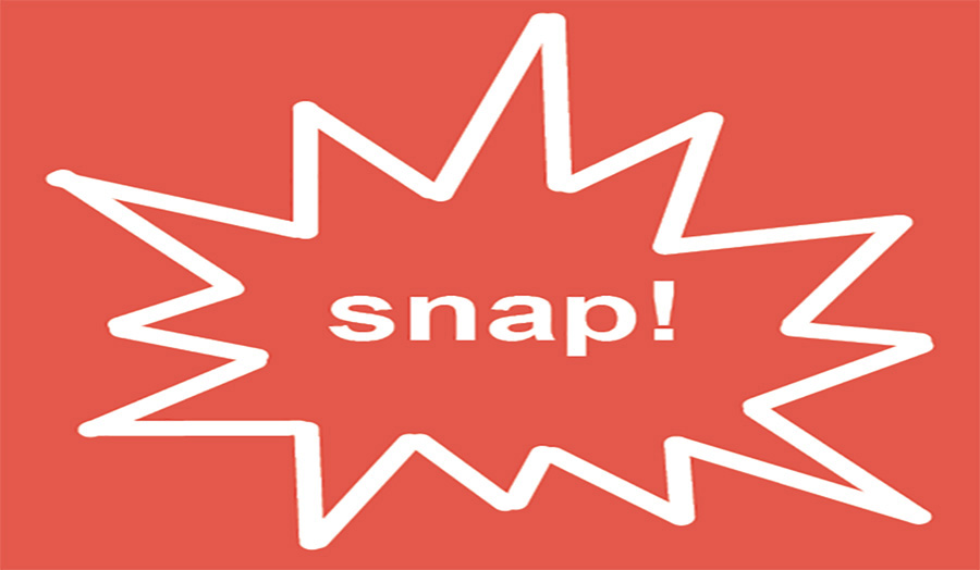 An image that reads Snap!