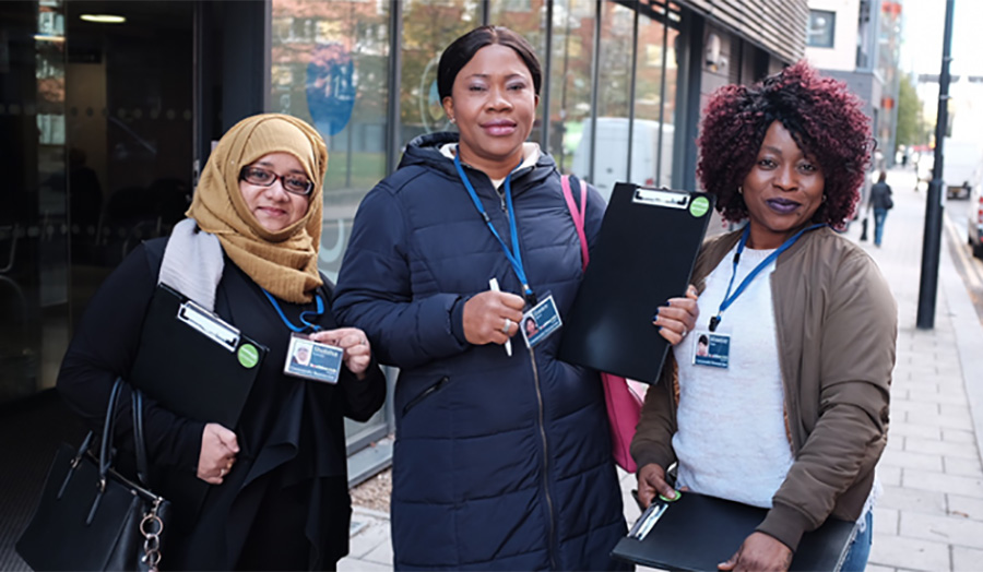 Shabiha Rahman, Eunice Okhomina and Maseray Turay