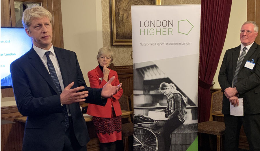 Jo Johnson unveiling the London Impact Report at the House of Lords