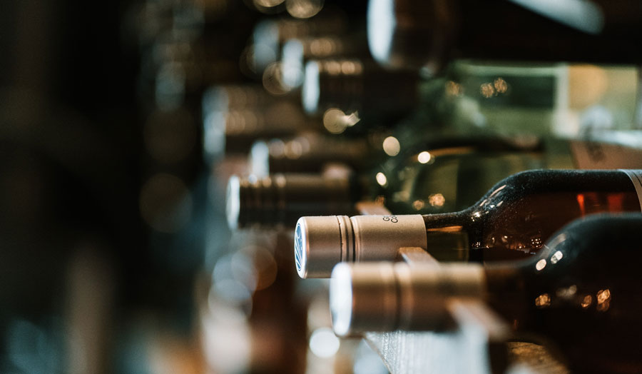 a selection of wine bottles