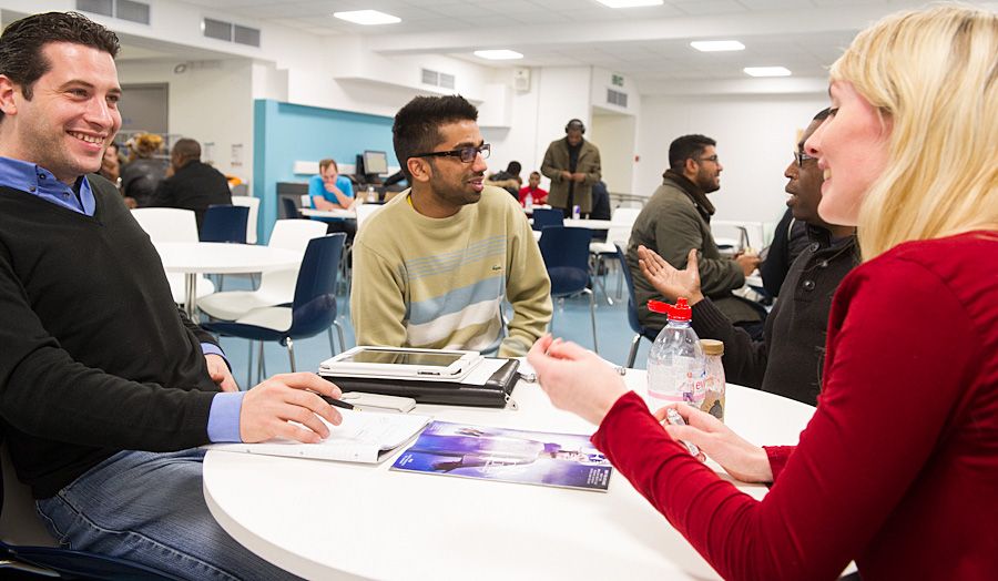 Students chatting