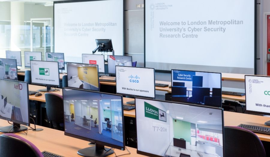 The working space inside the Cyber Security Reserach Centre