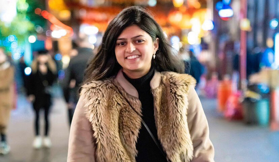 Vaidehi Apte, a student at London Met