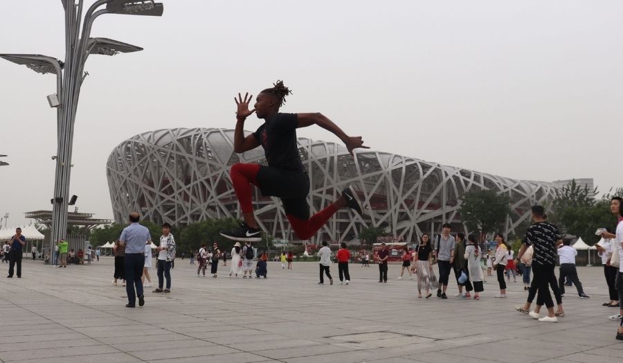 Jadon Joyner running