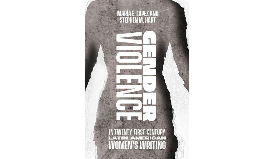 Book cover with title 'Gender violence in twenty-first-century Latin American women's writing' 