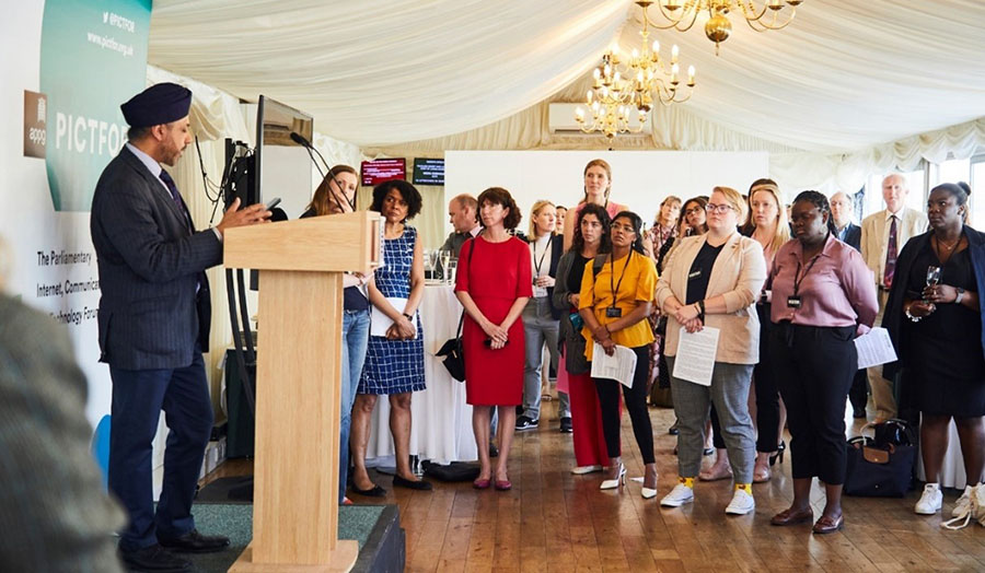 Professor Bal Virdee addresses the audience at a House of Lords event