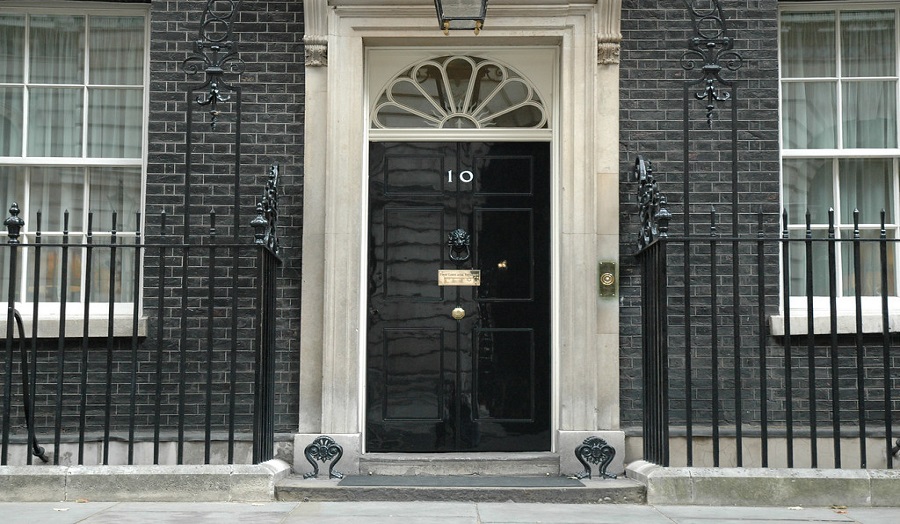 Front door of 10 Downing Street