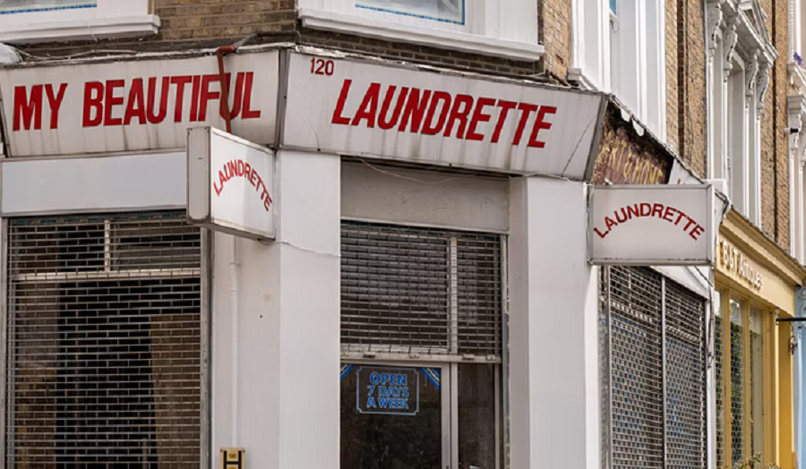 still from the film My Beautiful Launderette