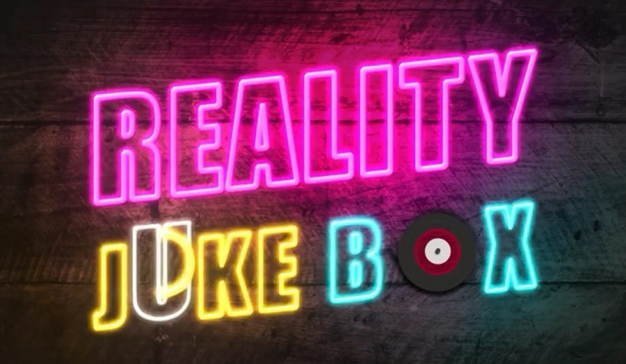 the words 'Reality Jukebox' in neon lighting