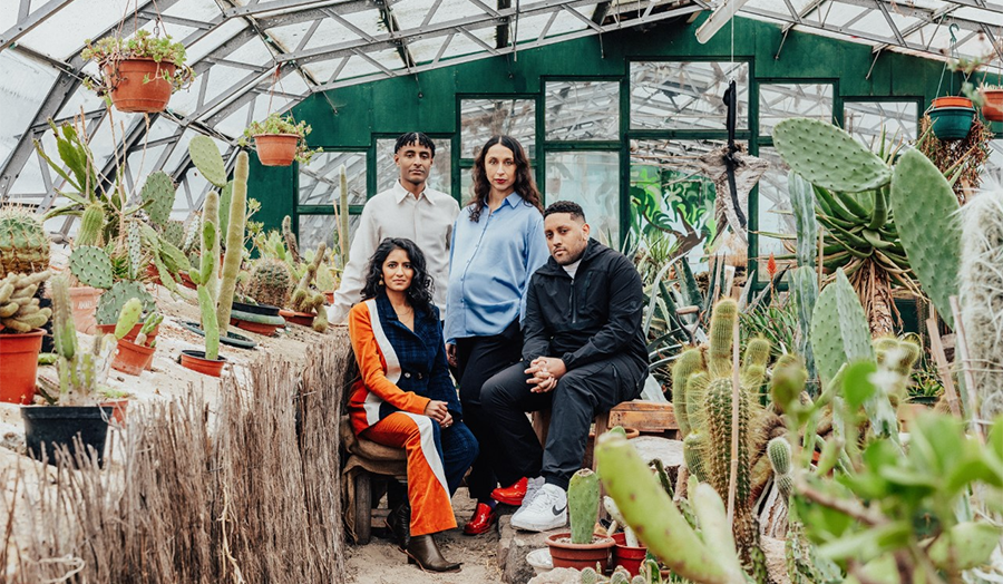 Meneesha Kellay, Jayden Ali, Sumitra Upham, Joseph Henry - taken at Black Rootz community garden