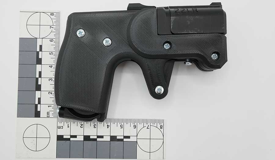 3D-printed firearm - black