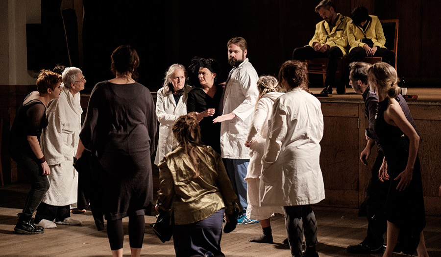 performers on stage at conway hall