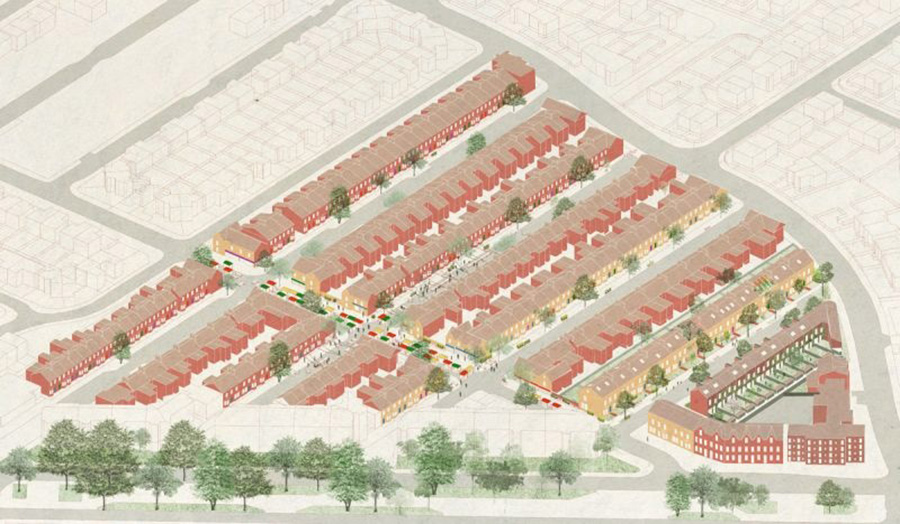 Architectural drawing of Granby Four Streets