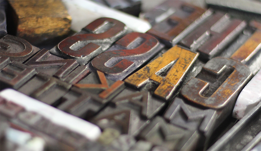 Old letterpress sets