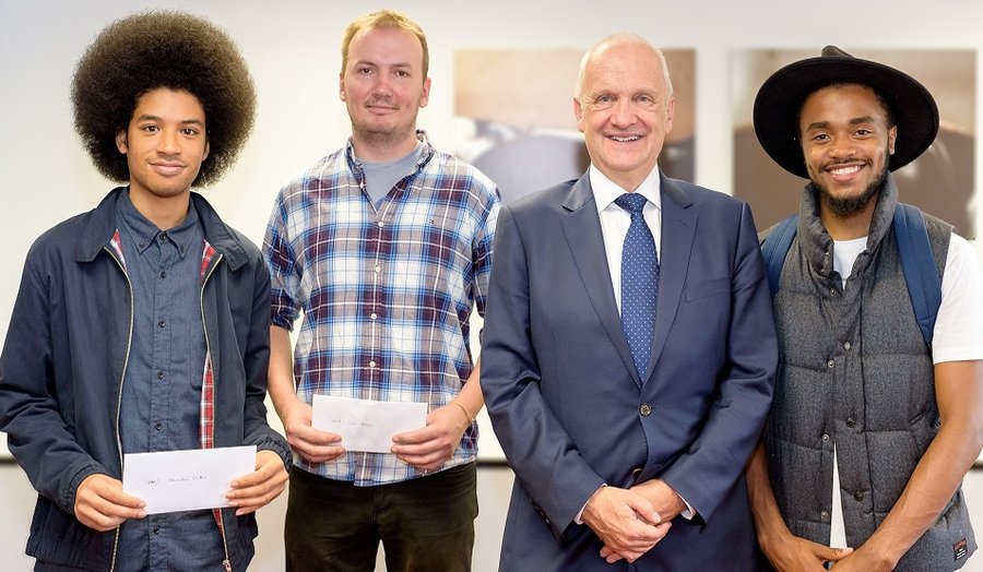 (Image l-r: Narada Oates, Pal Major, Professor John Raftery, Isaac Tendo)