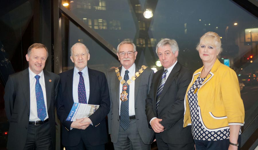 Mike Stubbs, Paul Taylor, the Mayor of Islington Cllr Phil Kelly, Lester Hillman & Kay Choudary