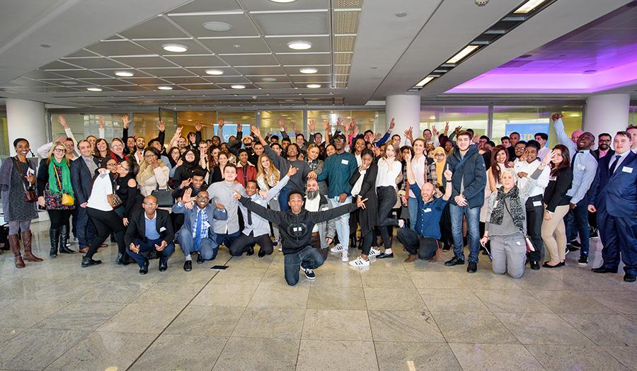 Students at Natwest HQ