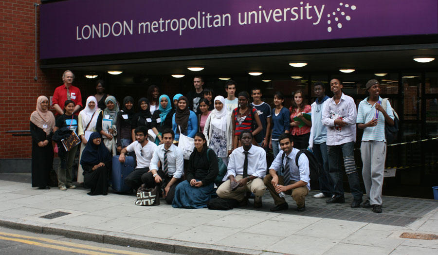 Prospective students at the city campus