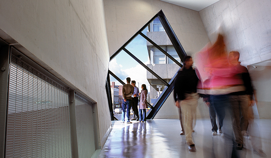 Graduate Centre interior blurred