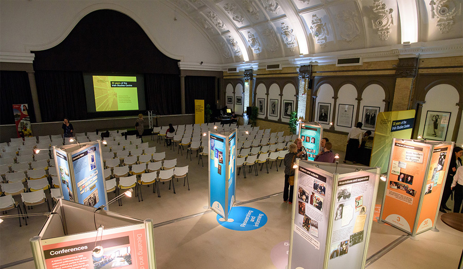 Great Hall Irish Studies event from rear of hall