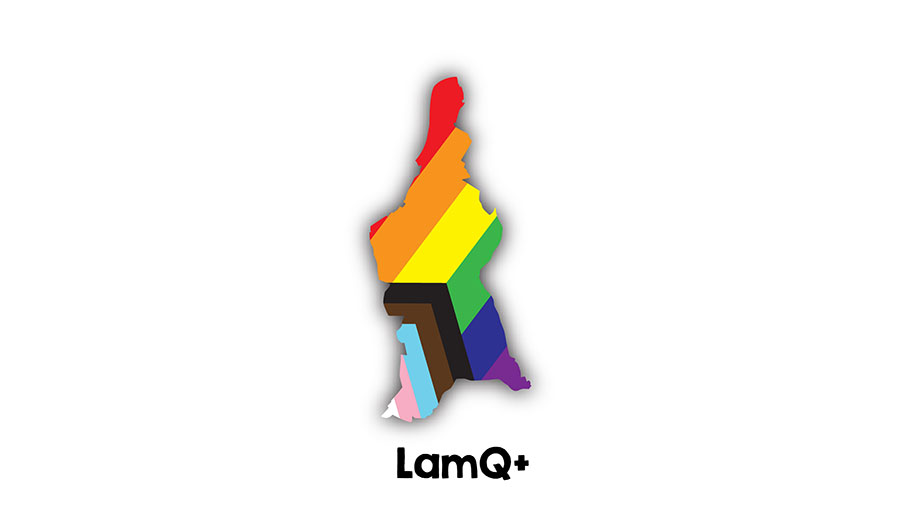 LGBTQI+ rainbow embedded in the borders of the Lambeth council