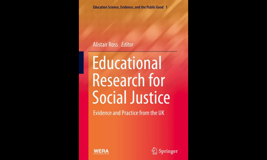 Book cover of 'Educational research for Social Justice' edited by Alistair Ross