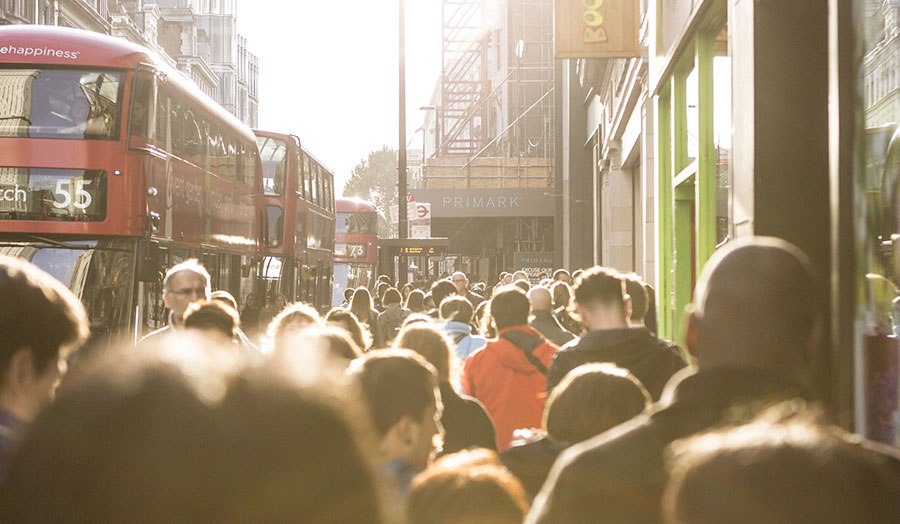 Image of a busy street in London