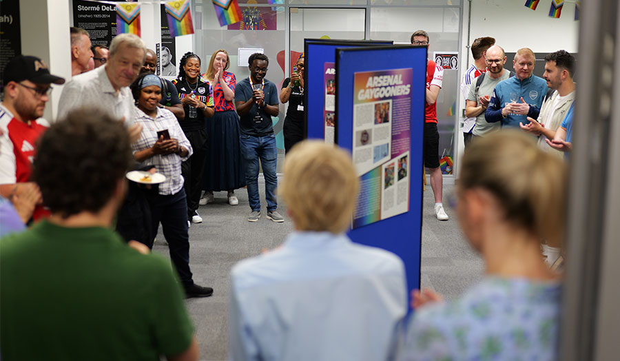 A group of people at an event