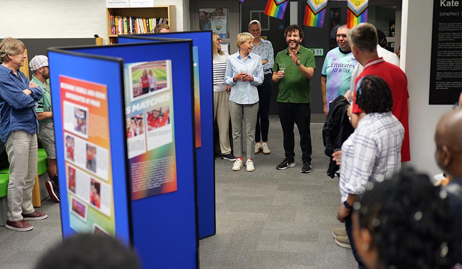 A group of people at an event