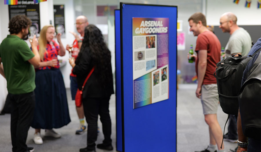 A group of people at an event