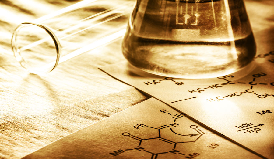 Chemistry formulas sepia