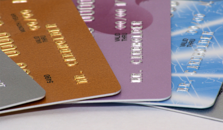 A selection of debit cards