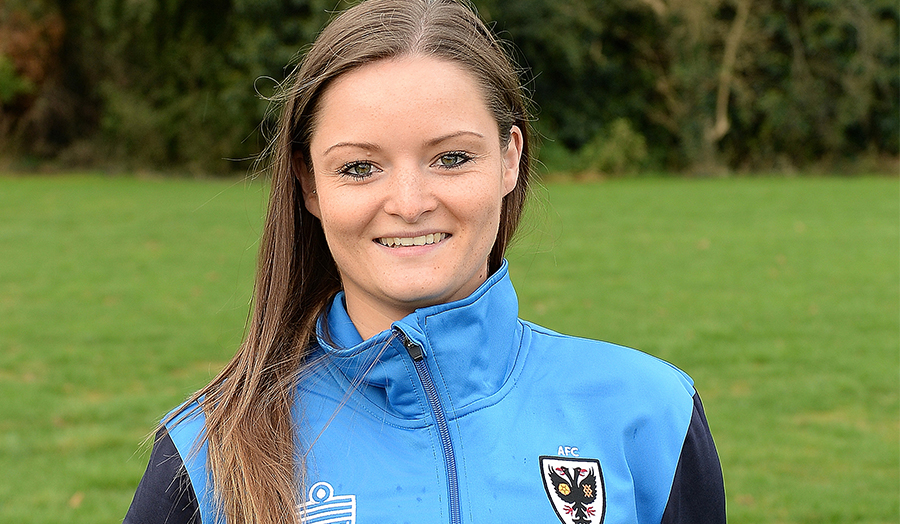 Amy Shaw, sports science graduate, AFC Wimbledon