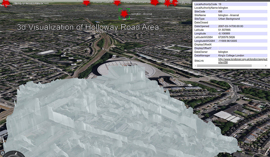 3D Visualisation of Holloway Road